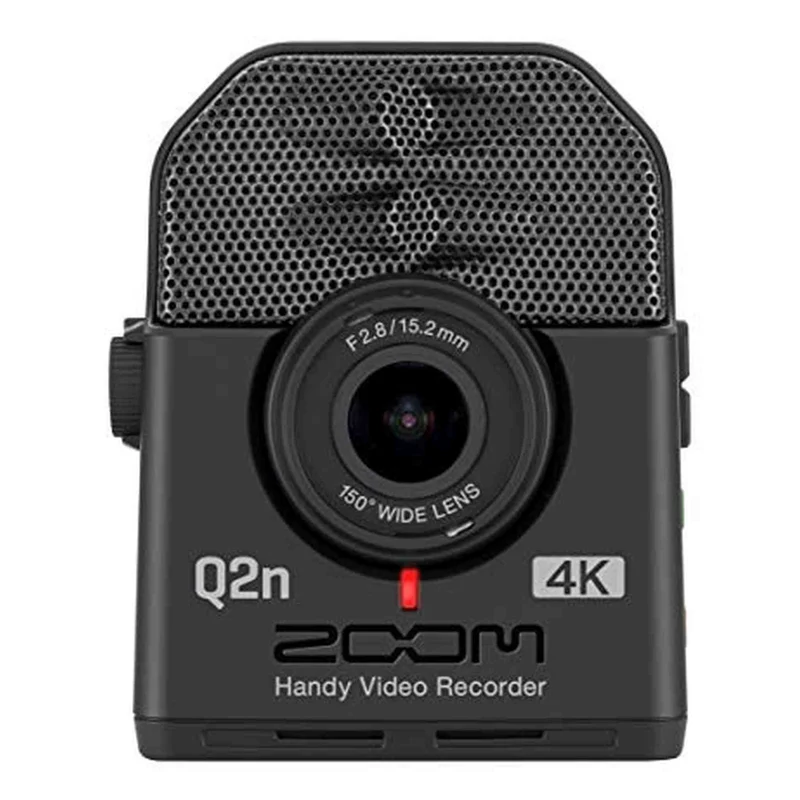 Zoom Q2n-4K Handy Video Recorder, 4K/30P Ultra High Definition Video, Compact Size, Stereo Microphones, Wide Angle Lens, for Recording Music, Video, YouTube Videos, Livestreaming
