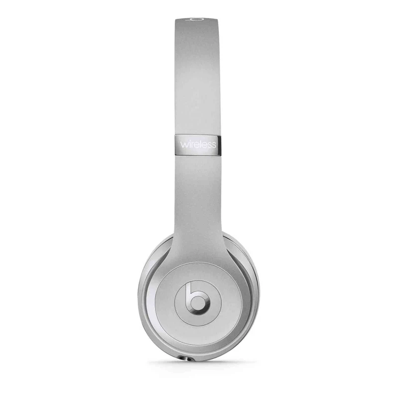 Beats Solo3 Wireless On-Ear Headphones - Silver (2024 Model) (Renewed)
