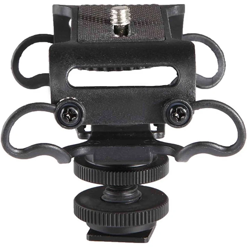 Shock Mount for Camera Recorder, BOYA BY-C10 Universal Microphone and Portable Recorder ShockMount - Fits The Zoom H4n, H5, H6, Tascam DR-40, DR-05, DR-07 with 1/4" Mounting Screw Vlog Blog Video