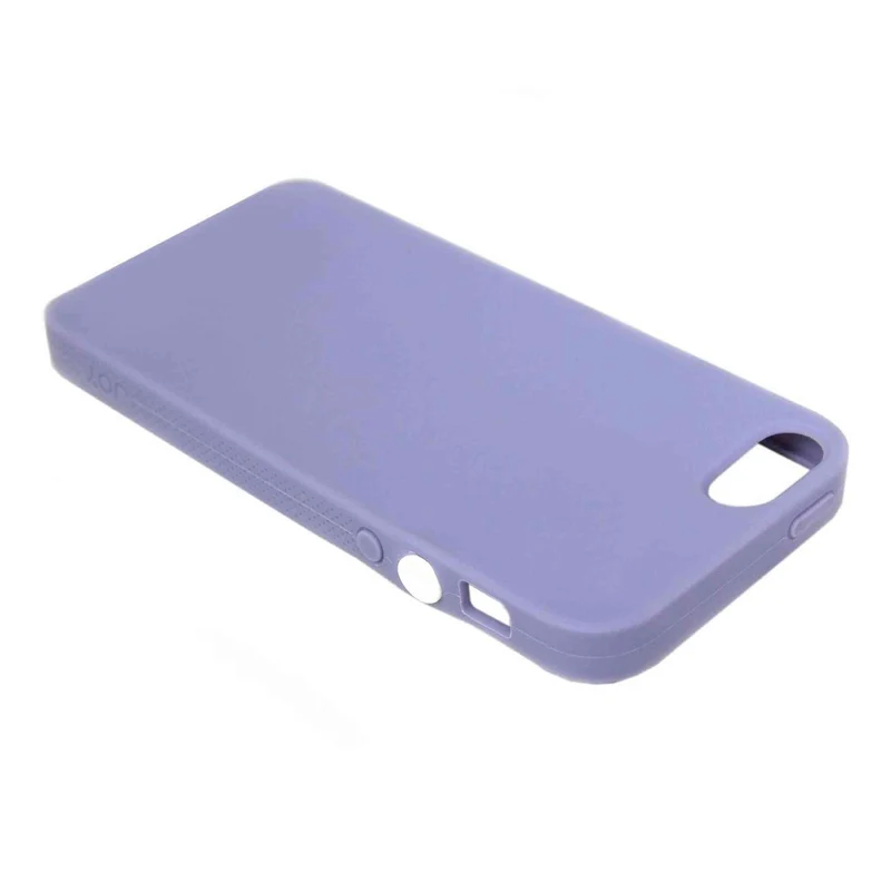 The Joy Factory Jugar Soft Silicone Case with Metal Frame for iPhone5/5S, CSD102 (Purple)
