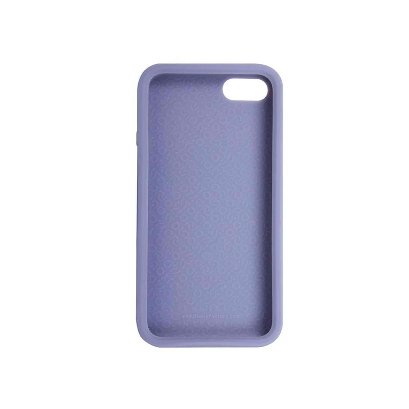 The Joy Factory Jugar Soft Silicone Case with Metal Frame for iPhone5/5S, CSD102 (Purple)