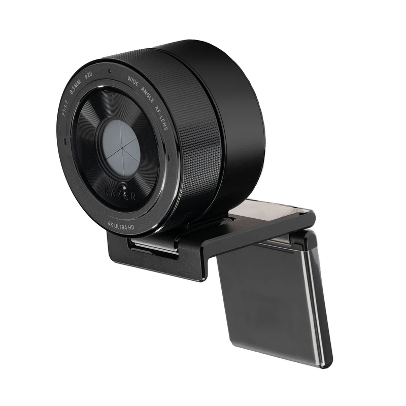 Razer Kiyo Pro Ultra 4K Webcam: Large Sensor - Auto Light Correction - Built-in Mic and Shutter - Pro Grade Content Creation, Streaming, Gaming, Video Calls - Works with OBS, Xsplit, PC, Zoom, Teams