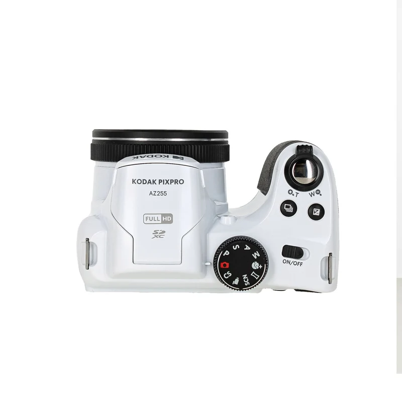 Kodak Pixpro AZ255 Digital Camera in White (AZ255WH) Bundle with Accessories