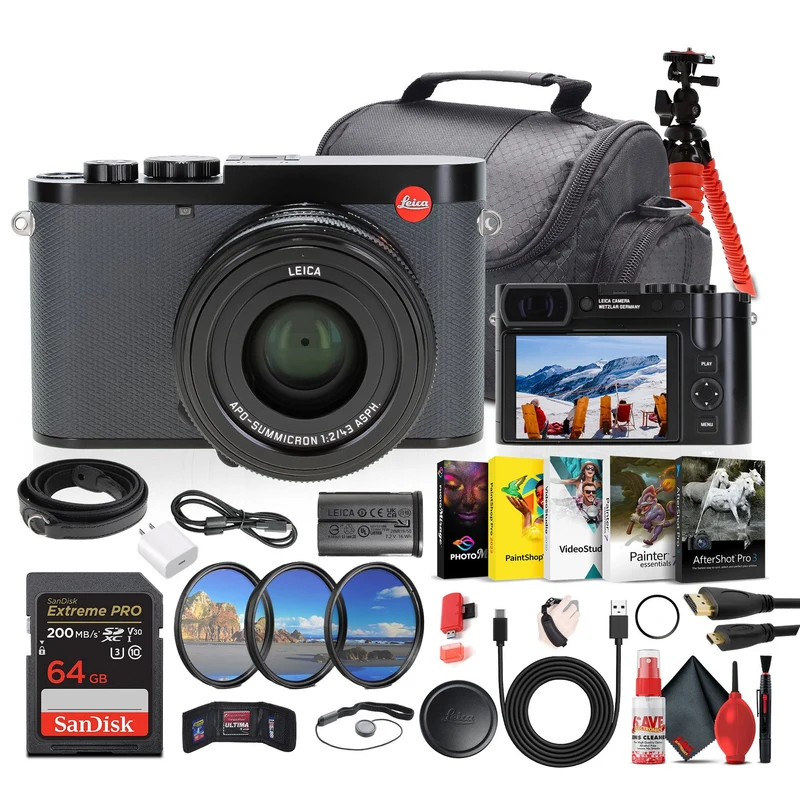Leica Q3 43 Compact Portable Powerful Digital Camera + 128GB Memory Card + More