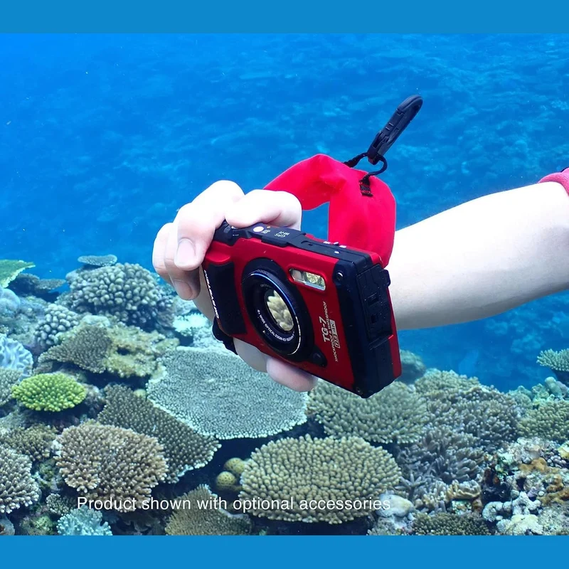 OM System Tough TG-7 Digital Camera (Red) Bundle