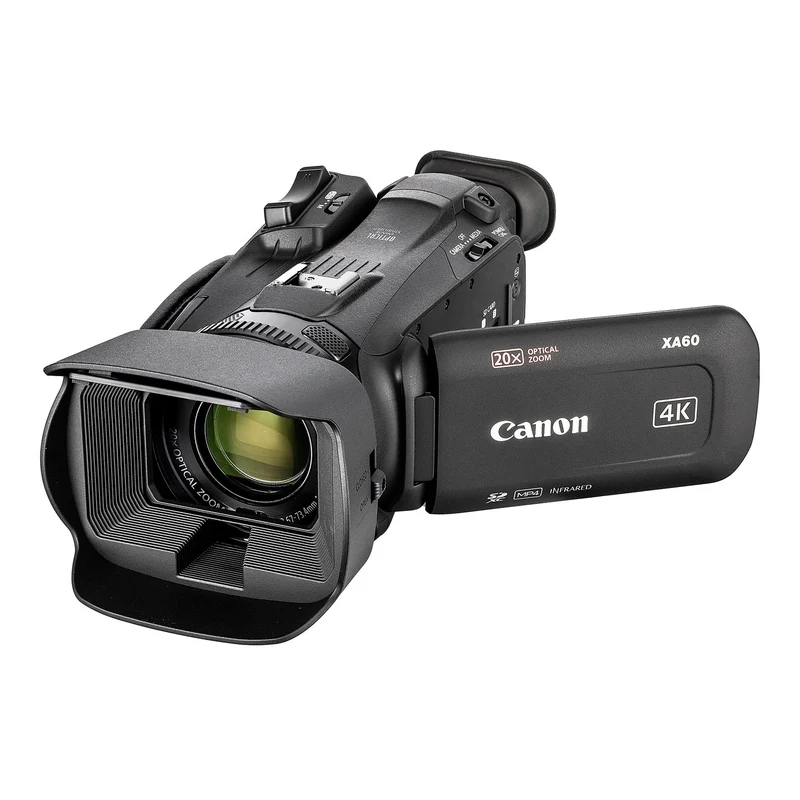 Canon XA60 PAL Professional UHD 4K Camcorder + 128GB SDXC Memory Card + More (Bundle)