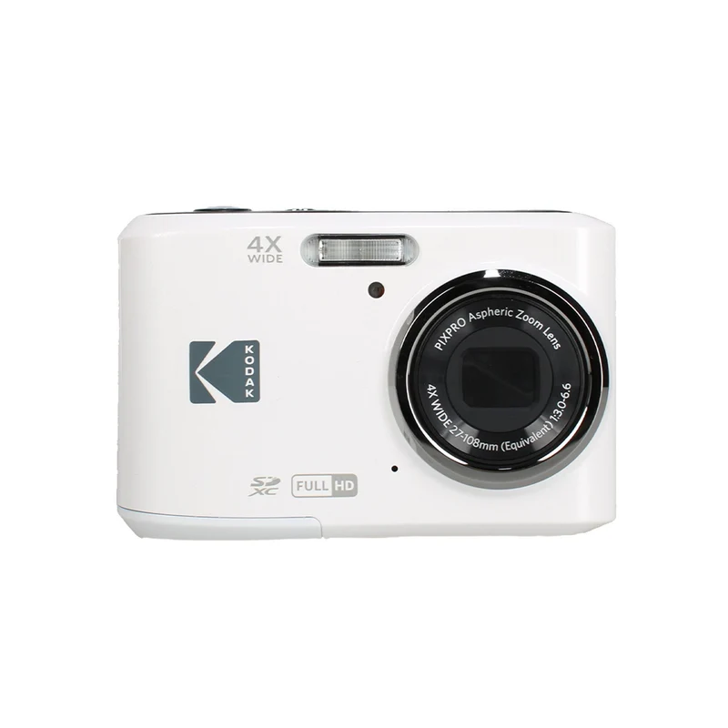 Kodak Pixpro FZ45 Digital Camera in White (FZ45WH) Bundle with Accessories