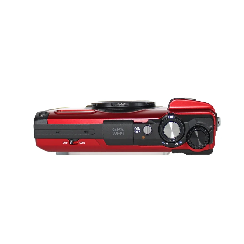 OM SYSTEM Tough TG-7 Red Waterproof Camera, With 2 Extra Batteries + 64GB Card + More