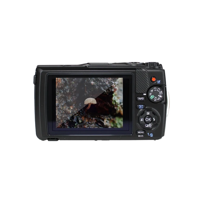 OM SYSTEM Tough TG-7 Black Waterproof Camera with 50 Piece Accessory Kit + Extra Battery + More