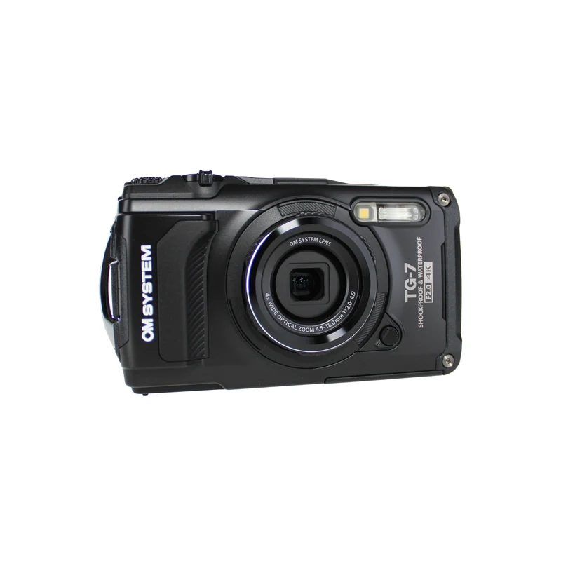 OM SYSTEM Tough TG-7 Camera - 2 Batteries + Float Strap + 64GB Card + Software + More