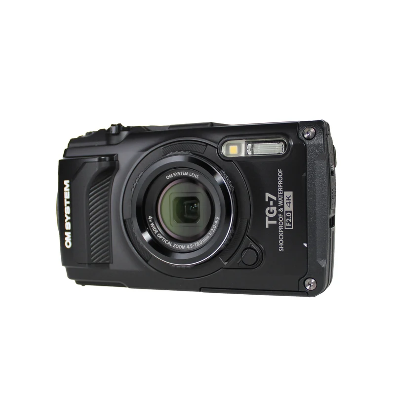 OM SYSTEM Tough TG-7 Camera - 2 Batteries + Float Strap + 64GB Card + Software + More
