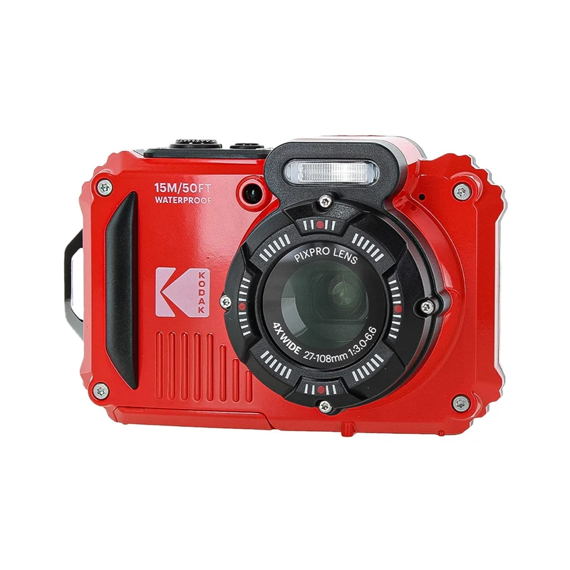 KODAK PIXPRO WPZ2 Rugged Waterproof Dustproof Digital Vlogging Camera (Red)