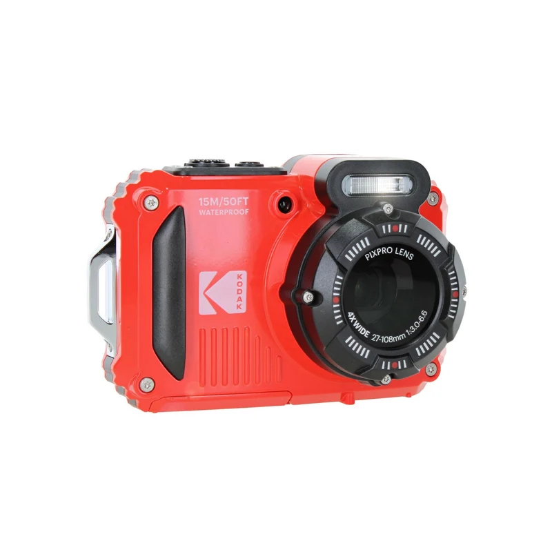 KODAK PIXPRO WPZ2 Rugged Waterproof Dustproof Digital Vlogging Camera (Red)