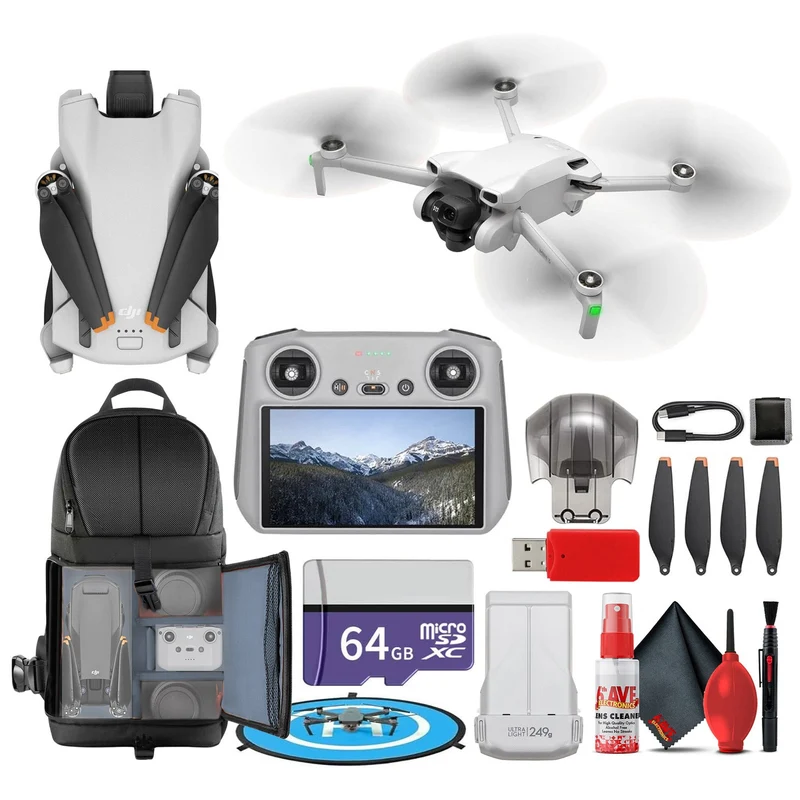 Mini 3 with DJI RC Remote (CP.MA.00000587.01) + 64GB Card + More