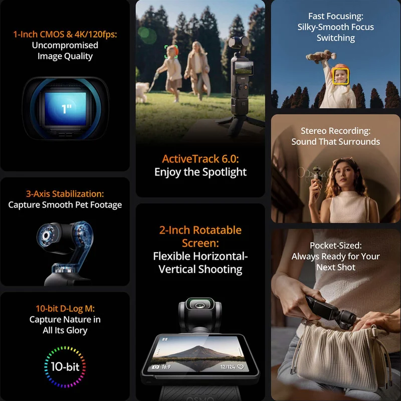 DJI Osmo Pocket 3 Creator Combo, Handheld Vlogging Camera and DJI Mic 2 + More