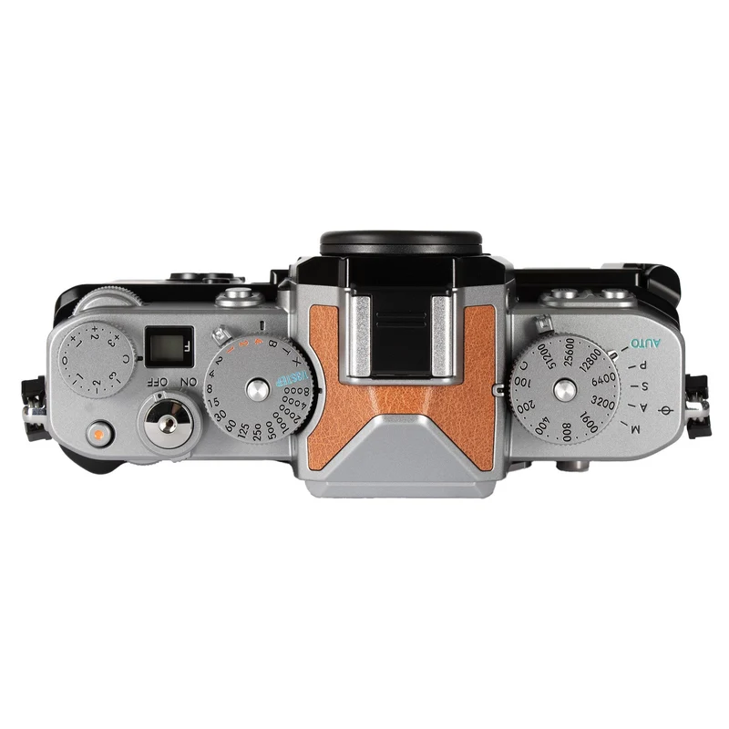 Nikon Z f Mirrorless Camera, Silver/Cognac Brown
