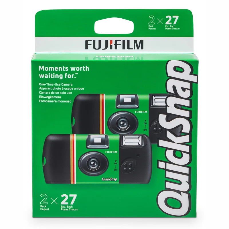 Fujifilm QuickSnap Flash 400 One-Time-Use Camera - 2 Pack