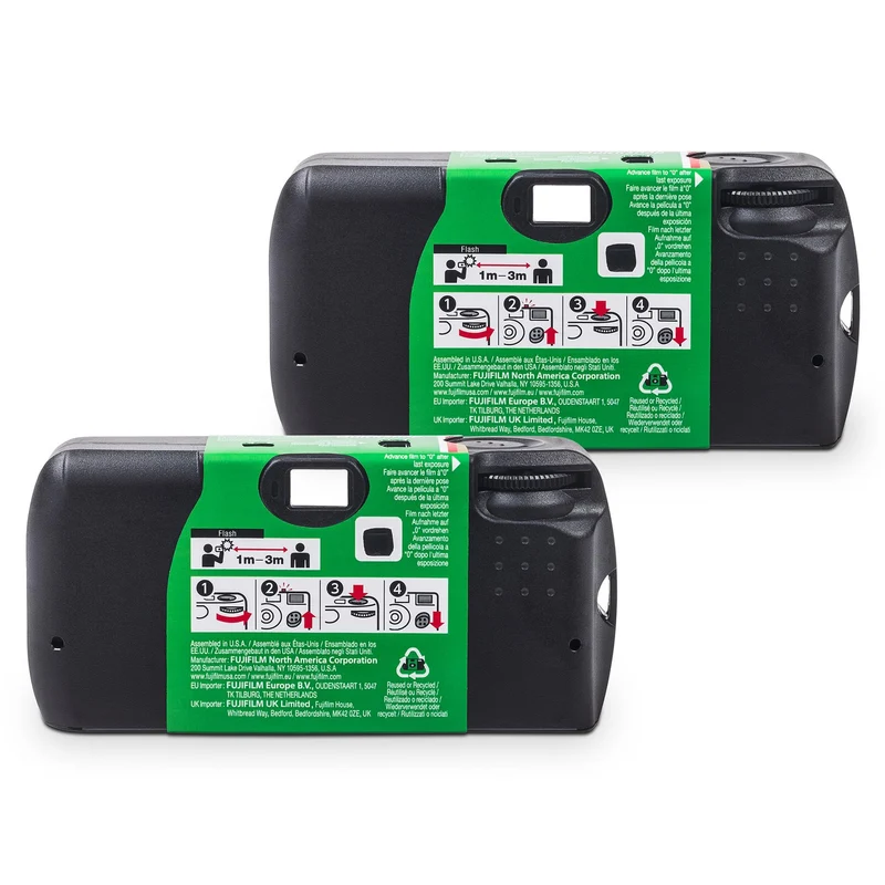 Fujifilm QuickSnap Flash 400 One-Time-Use Camera - 2 Pack
