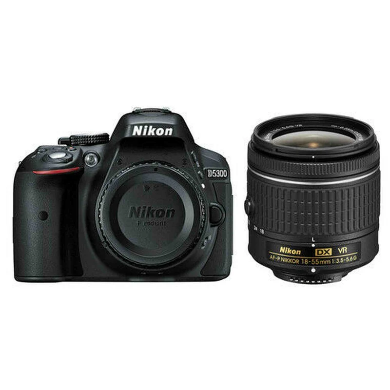 Nikon D5300 Digital SLR Camera w/18-55mm Lens + 2 Batteries, 64GB & More