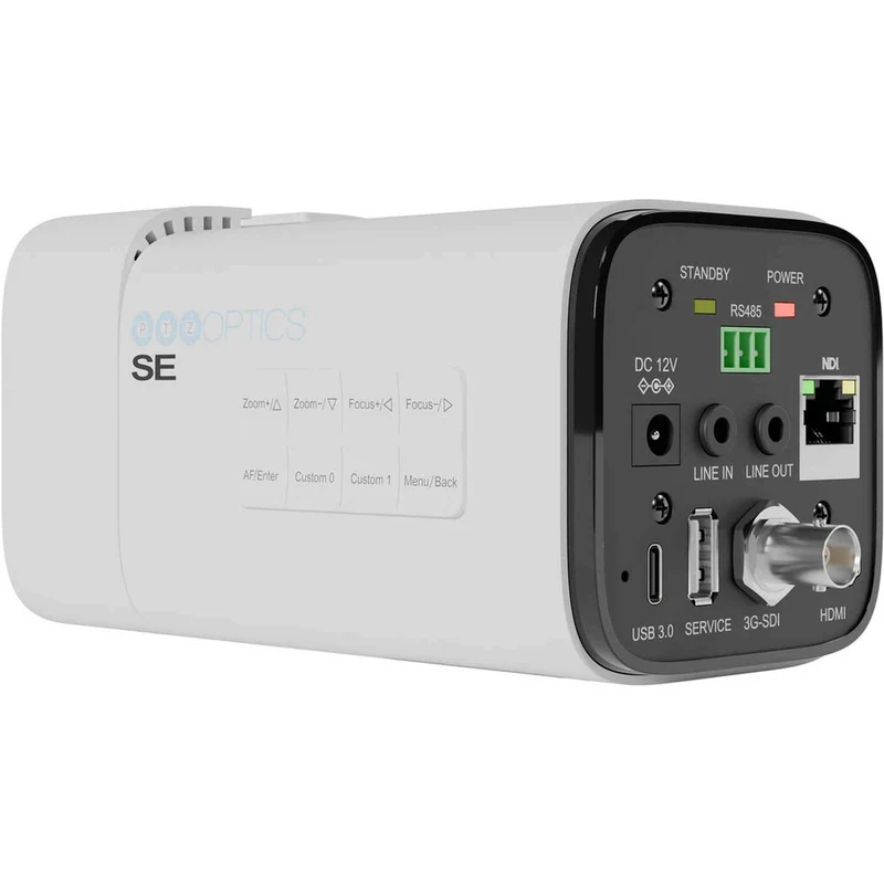 PTZOptics Studio SE Hive-Linked PTZ Camera w/ 20x Optical Zoom, HD Streaming–White | More