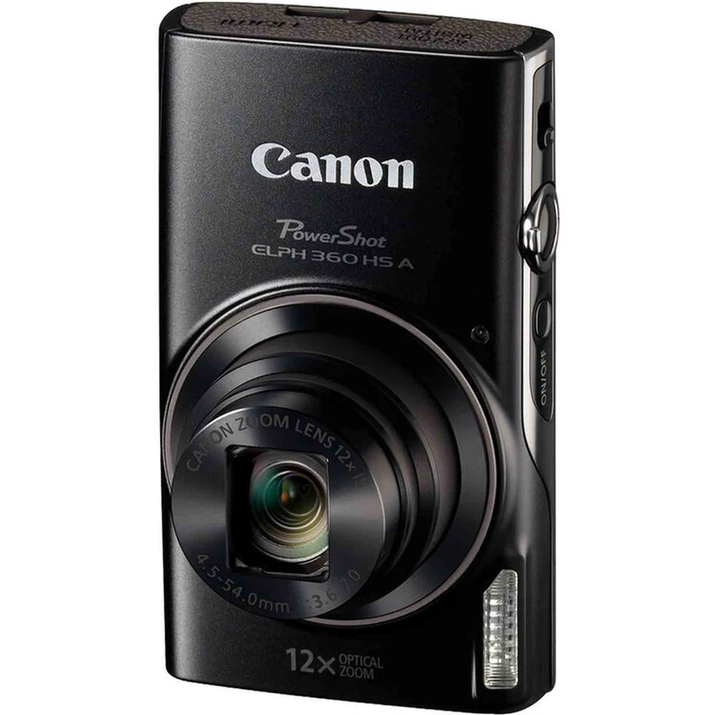 Canon PowerShot ELPH 360 HS A Camera + 64GB Card + Case + More