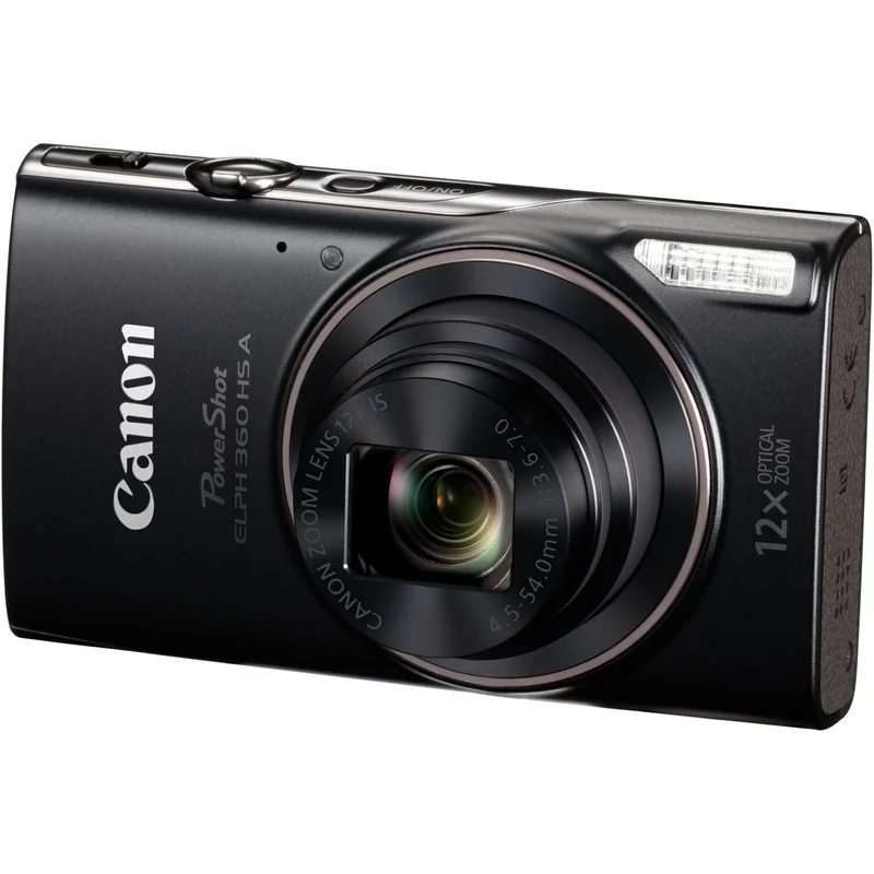 Canon PowerShot ELPH 360 HS A Camera + 64GB Card + Case + More