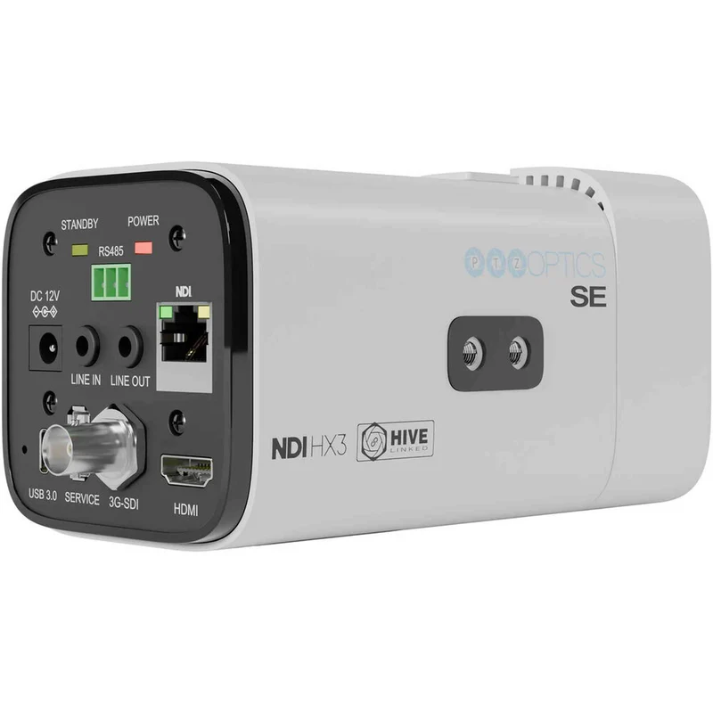 PTZOptics Studio SE Hive-Linked PTZ Camera w/ 12x Optical Zoom, HD Streaming–White | More