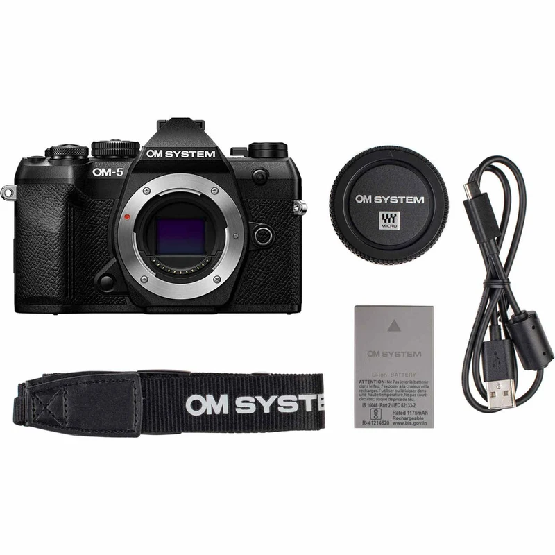 OM SYSTEM OM-5 Mark II Mirrorless Camera Black (Bundle)
