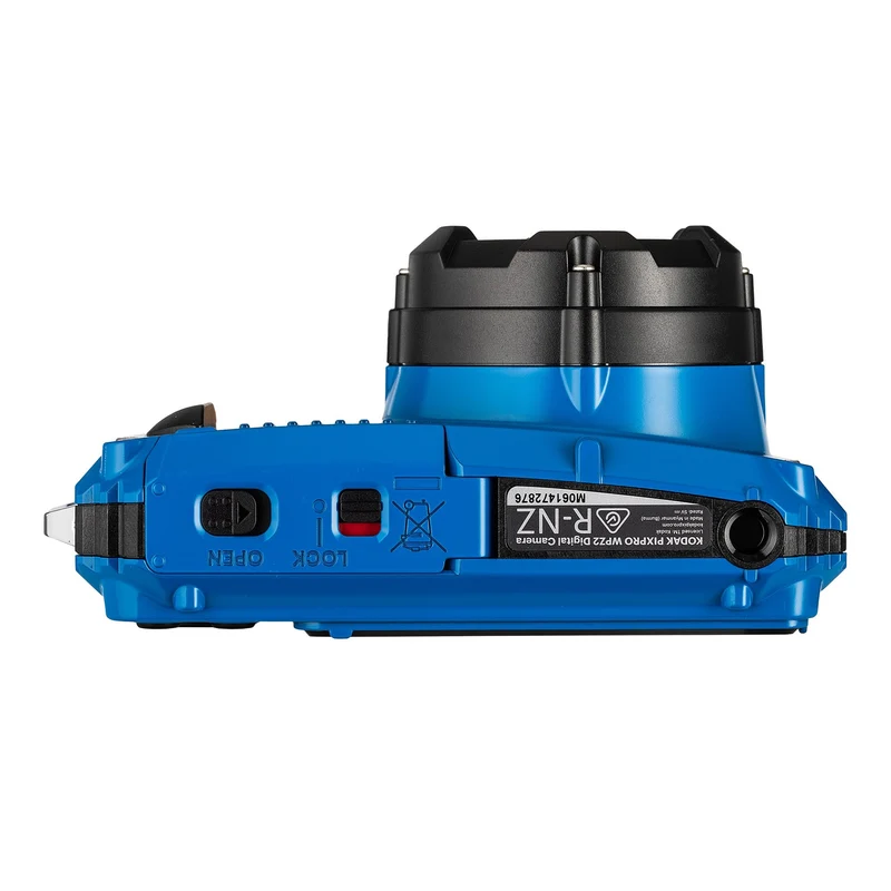 Kodak PIXPRO WPZ2 Digital Camera (Blue) (WPZ2BL) + 32GB Card + Case + Cleaning Cloth