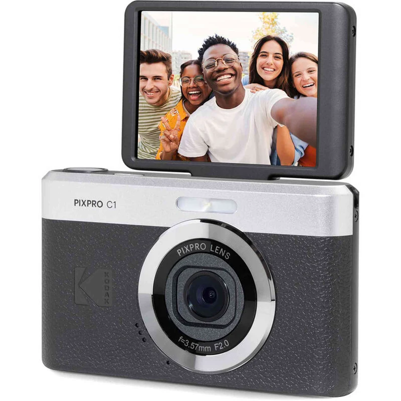 Kodak PIXPRO C1 Digital Camera (Black) 13MP Compact Camera + More