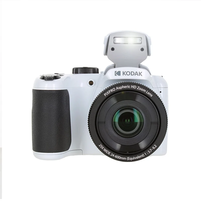 Kodak PIXPRO AZ255 Digital Camera (White) (AZ255WH) + 32GB Card + Bag + Cloth