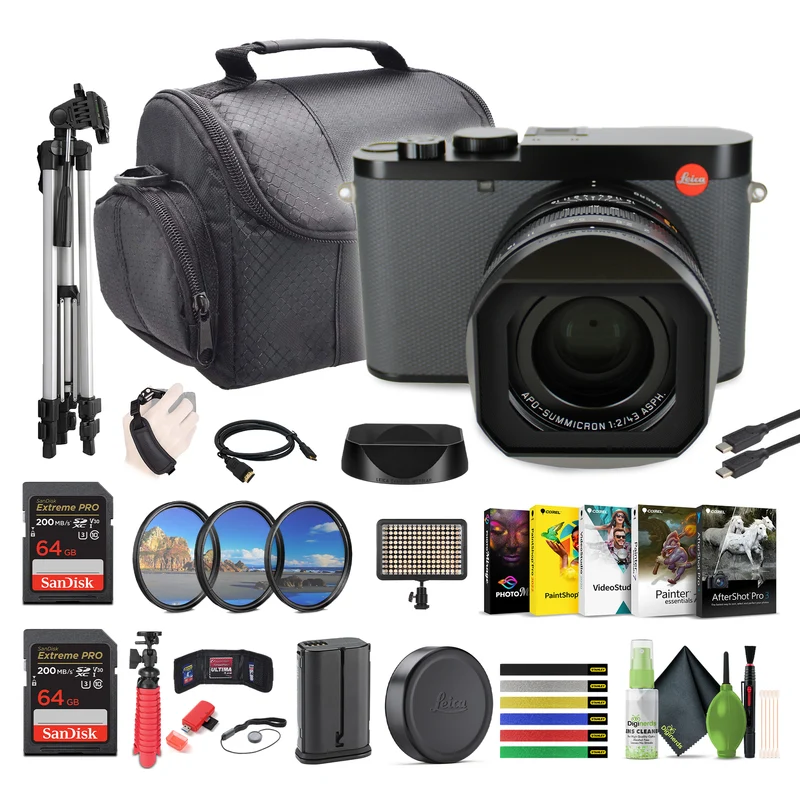 Leica Q3 43 Compact Digital Camera 60MP Full-Frame BSI CMOS Sensor +Accessories