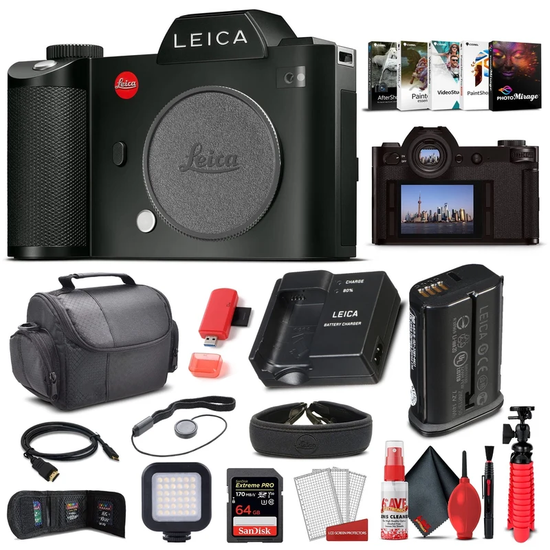 Leica SL (Typ 601) Mirrorless Digital Camera (10850) Graphic Bundle