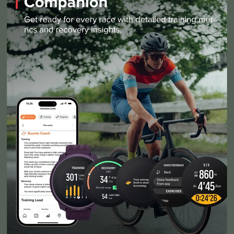 SUUNTO Race: GPS Sports Watch, Large & Bright AMOLED Color Screen, Long Battery Life