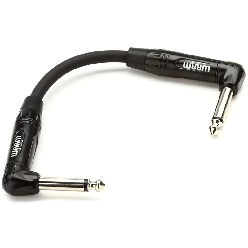 Warm Audio¬†Pro-TS-2RT-6" Pro Series Right Angle to Right Angle TS Patch Cable - 6-inch