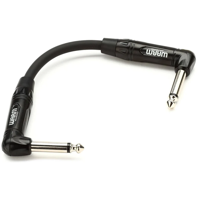 Warm Audio¬†Pro-TS-2RT-6" Pro Series Right Angle to Right Angle TS Patch Cable - 6-inch
