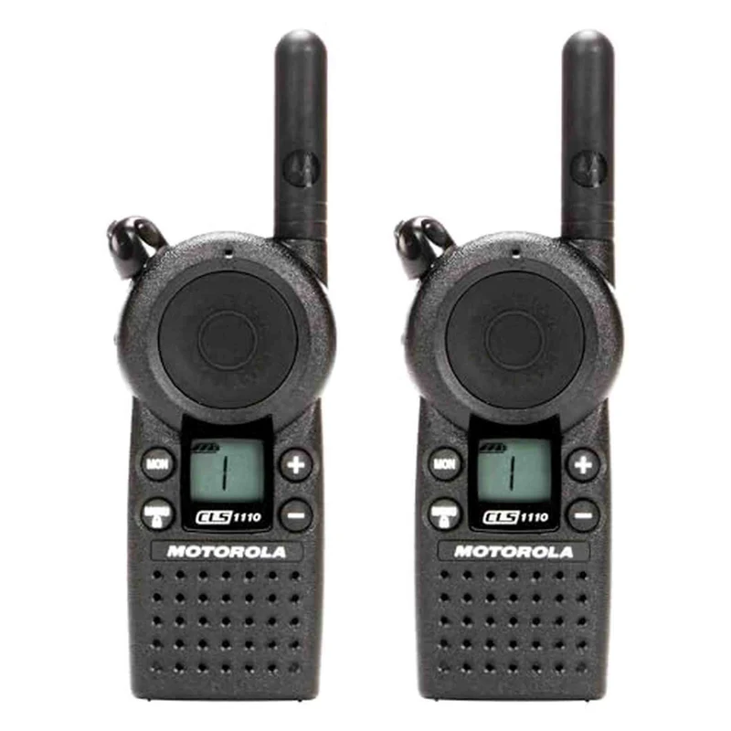 2 x Motorola CLS1110 Two Way Radio Walkie Talkies (UHF)