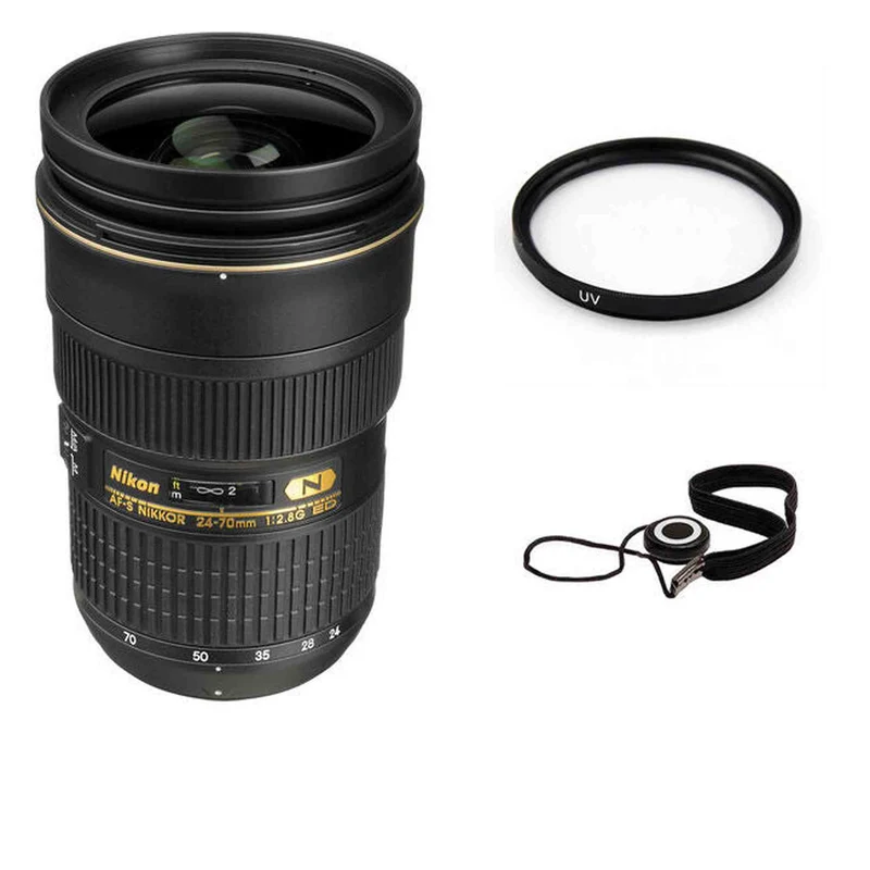 Nikon AF-S Nikkor 24-70mm f/2.8G ED Autofocus Lens Advanced Bundle
