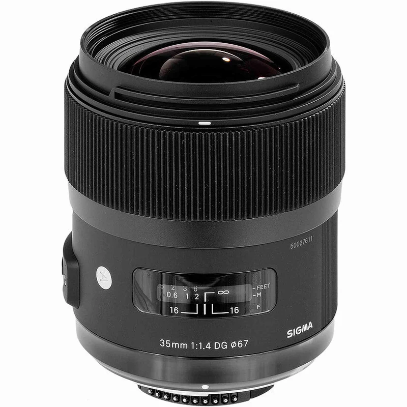 Sigma 35mm F/1.4 HSM DG Lens For Nikon + UV Filter & Cleaning Kit Bundle