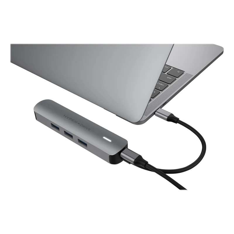 HyperDrive 6-in-1 USB-C Hub with 4K HDMI Output, Space Gray