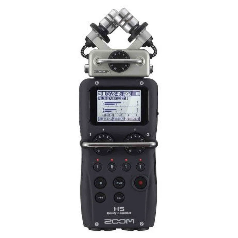 Zoom H5 4-Track Portable Recorder for Audio for Video, Music, and Podcasting, Stereo Microphones, 2 XLR/TRS Inputs, USB Audio Interface, Battery Powered