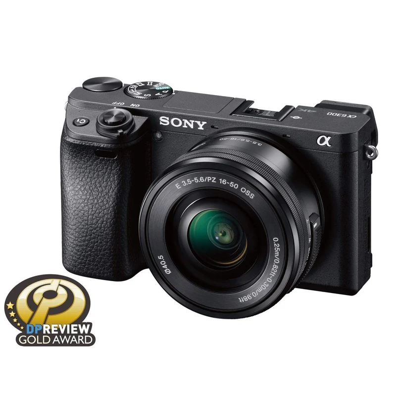 Sony Alpha a6300 Mirrorless Digital Camera with E PZ 16-50mm F3.5-5.6 OSS Power Zoom Lens (Black)