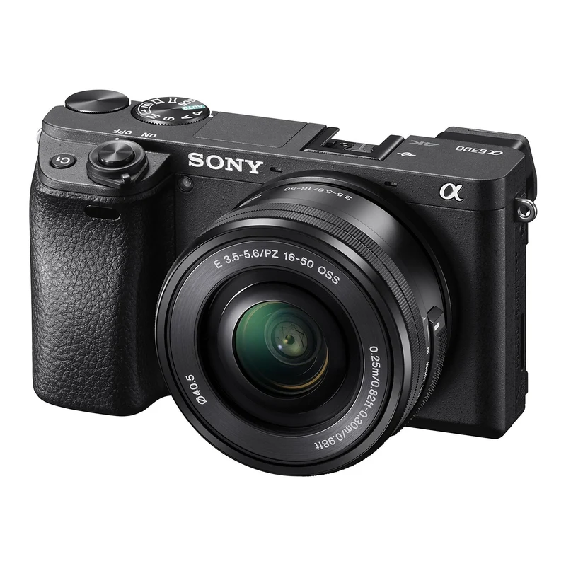 Sony Alpha a6300 Mirrorless Digital Camera with E PZ 16-50mm F3.5-5.6 OSS Power Zoom Lens (Black)