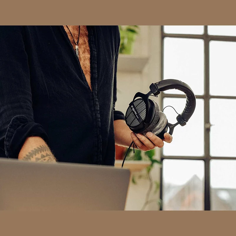 Beyerdynamic DT 990 Pro 250 Ohm Headphones with Splitter and 3-Year Warranty Base Bundle