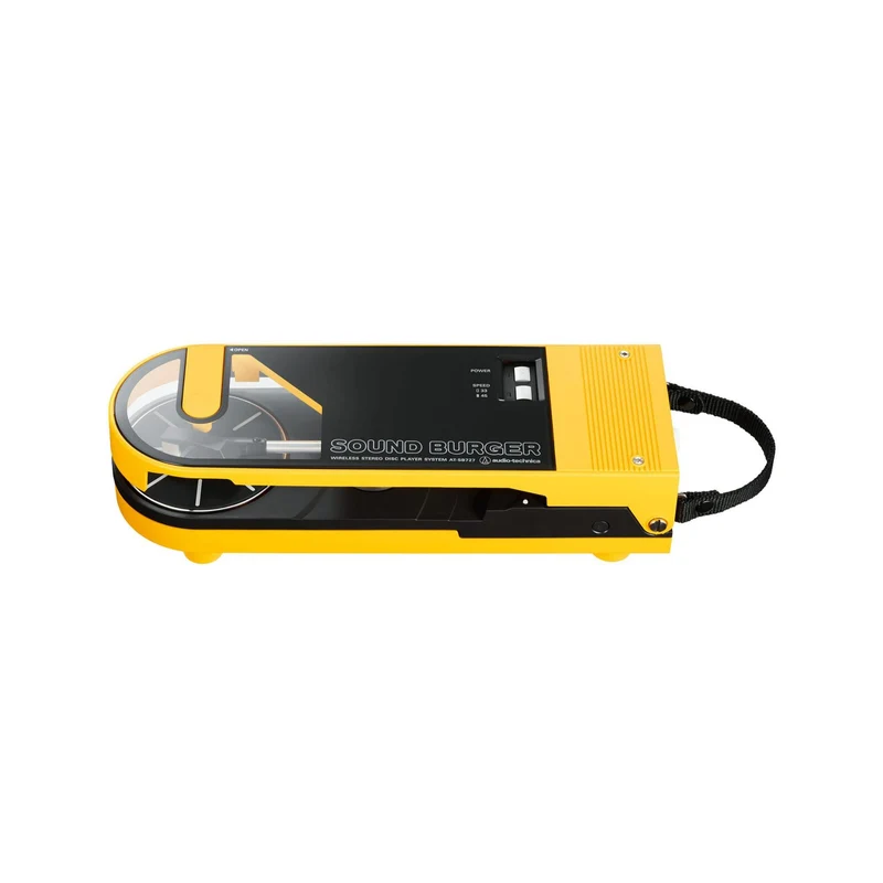 AudioTechnica AT-SB727 Sound Burger Portable Turntable with Bluetooth (Yellow)