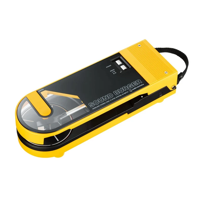 AudioTechnica AT-SB727 Sound Burger Portable Turntable with Bluetooth (Yellow)