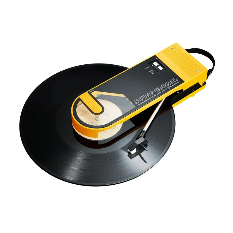 AudioTechnica AT-SB727 Sound Burger Portable Turntable with Bluetooth (Yellow)