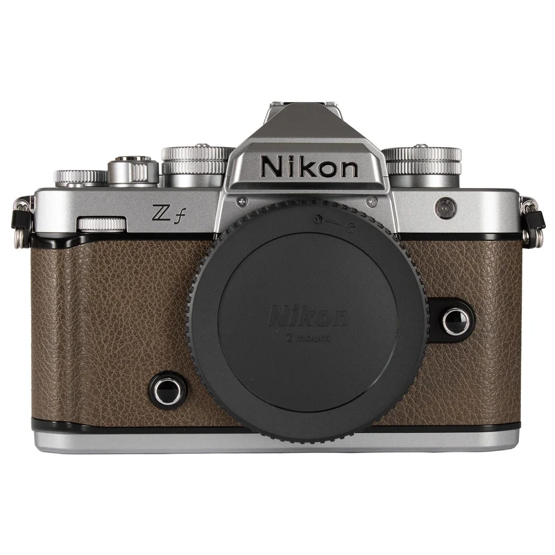 Nikon Zf 24.5MP Full Frame Mirrorless Camera with 273-Point Hybrid AF and 5-Axis Stabilization (Silver & Sepia Brown)