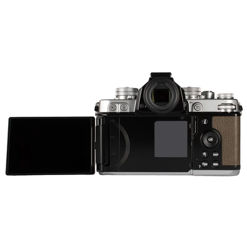 Nikon Zf 24.5MP Full Frame Mirrorless Camera with 273-Point Hybrid AF and 5-Axis Stabilization (Silver & Sepia Brown)