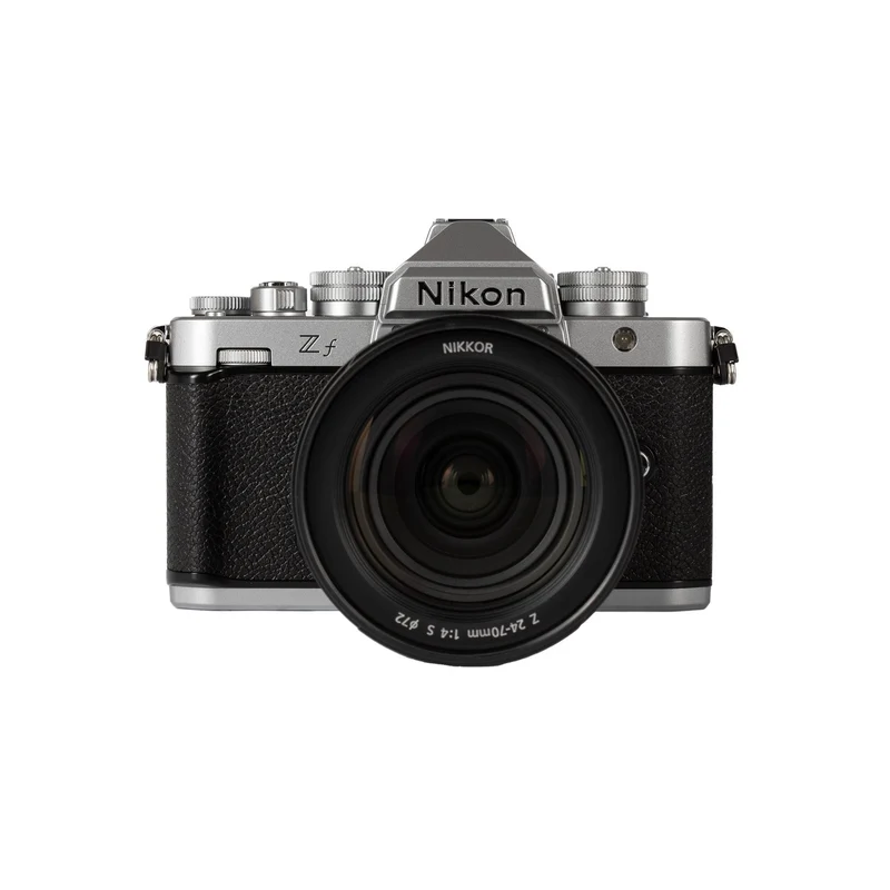Nikon Zf Mirrorless Camera with 24-70mm f/4 Lens - Full Frame, 24.5MP, 4K UHD Video Recording with Dual Card Slots (Silver)
